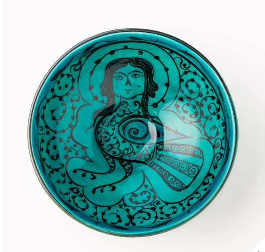 Turquoise Girl Bowl